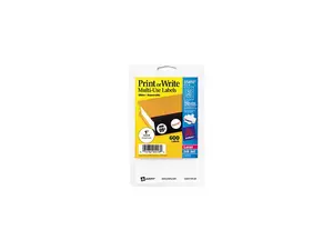 Avery 05410 Print or Write Removable Multi-Use Labels, 1in dia, White, 600/Pack