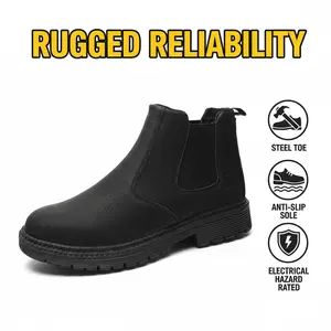 Core Splash-proof Smash-proof Puncture-proof Breathable Safety Shoes Unisex Chef Work Shoe Waterproof Anti-slip Durable Outdoor Comfortable presenting Exceptional Foot Support Anti-Slip Grip and Continuous Daily Comfort Men Women