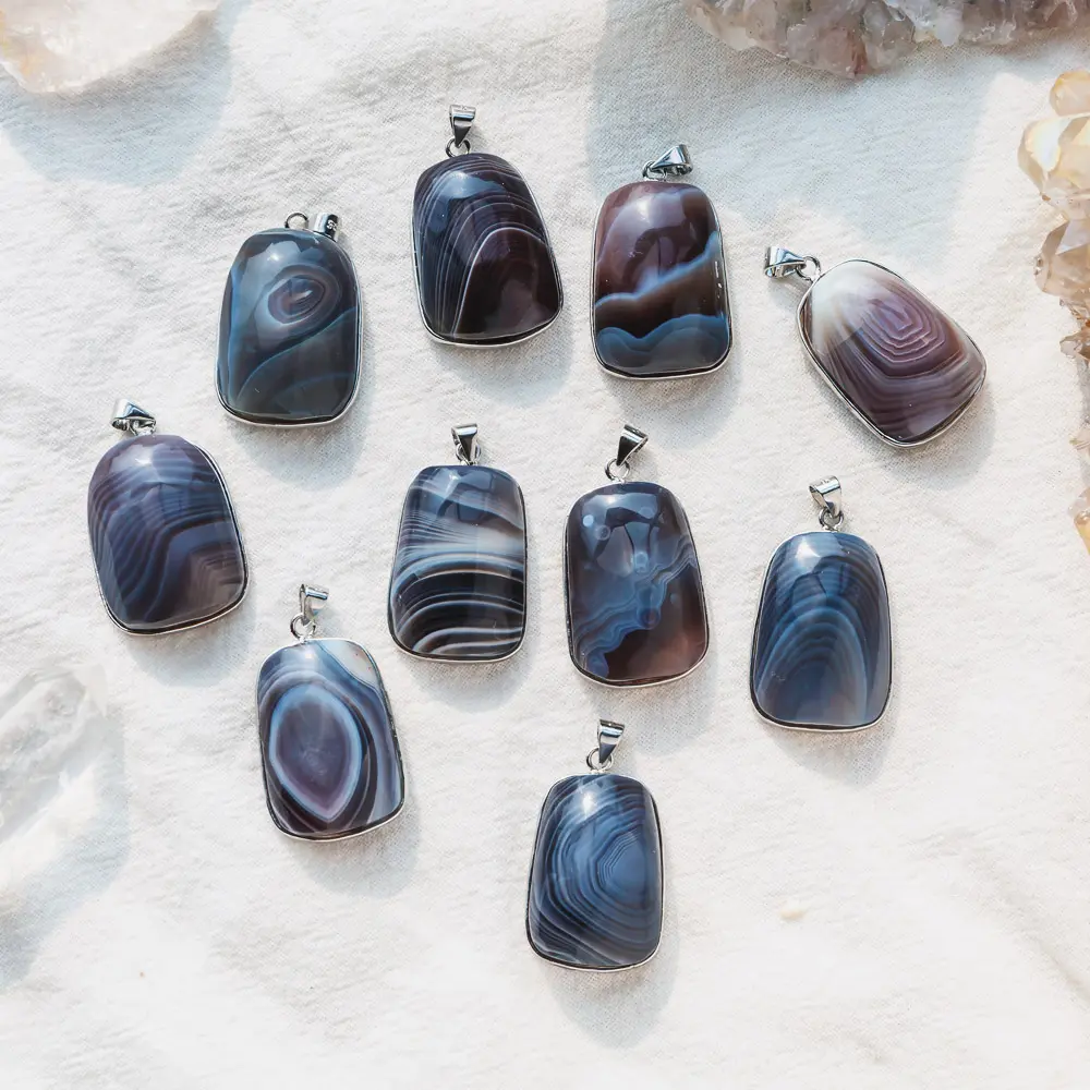 Botswana Agate Pendant | Natural Handmade Craft