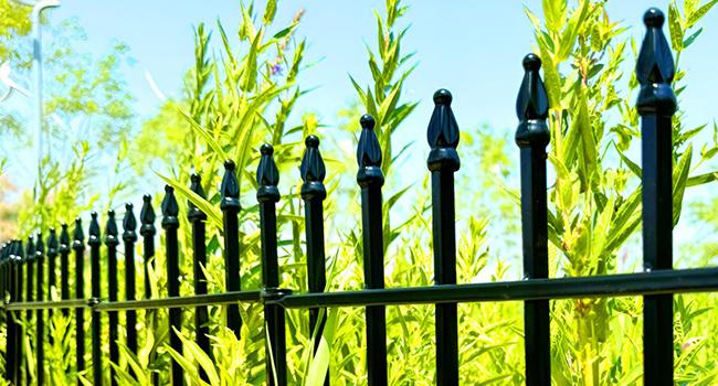 Black Metal Garden Fence — 24" Wide x 24" High (Set of 5 Panels, 10 ft Total Length) — Decorative, Foldable Border Fencing for Flower Beds, Landscaping, and Animal Protection