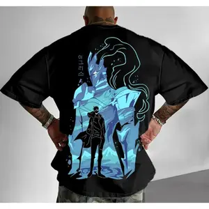 Solo Leveling Unisex Summer Outfits Men Streetwear 80s 90s Graphic Tees Cotton Anime Funny Tshirt Men Gifts Breathable Casual Short Sleeve Fashionable Daily Wear SpringStatements