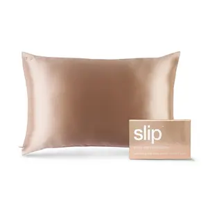 Pure Silk Pillowcase Bedding, Rose Gold, Queen
