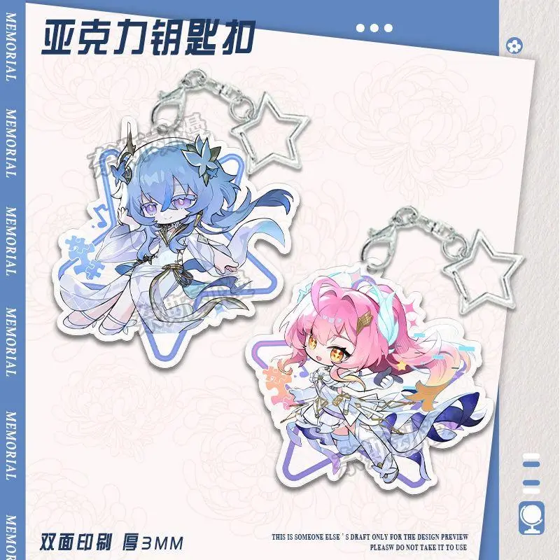 Wuthering Waves Concert Q Version Acrylic Keychain Amis Chisaki Jinxi Moning Shorekeeper Bag Charm Fan Merch Gift
