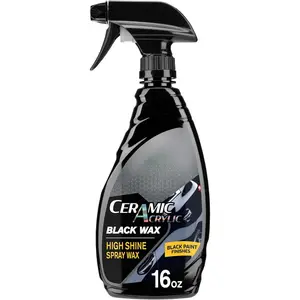 Hybrid Solutions Ceramic Acrylic Black Spray Wax For Black Car Paint Fills Scratches Swirl Marks Water Repellency Protection Shine exterior surface
