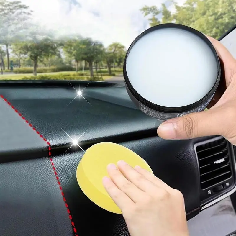 Car leather care cleaning cream, car interior cleaning cream, leather bags, leather shoes cleaning - multiple uses,Automobile parts, essential products for automobiles,Easy to use, the best car companion