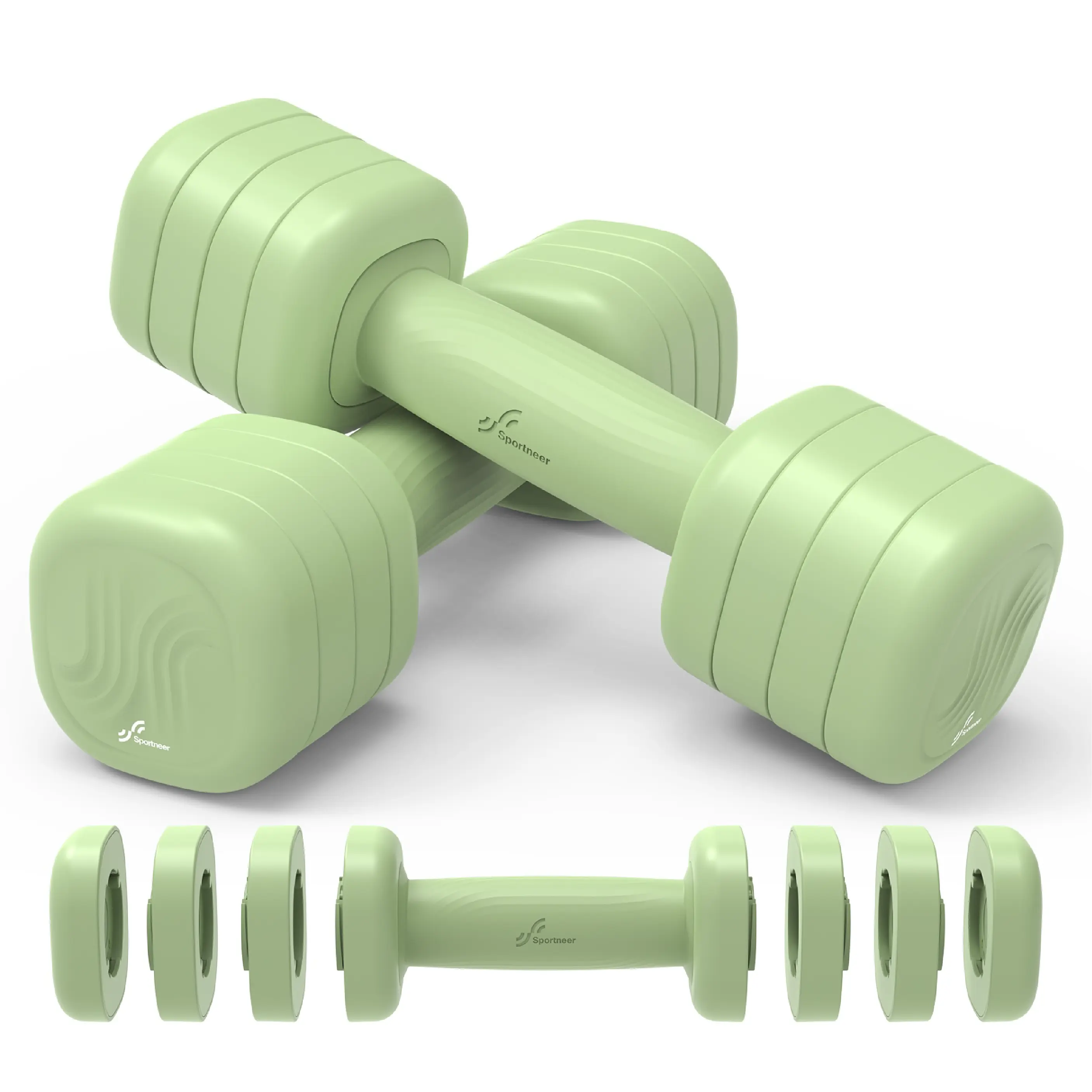 Sportneer Pro Adjustable Dumbbells, 2-5LB Weights Dumbbell Set for Fitness Weight Training - Targets Arms, Back, Chest
