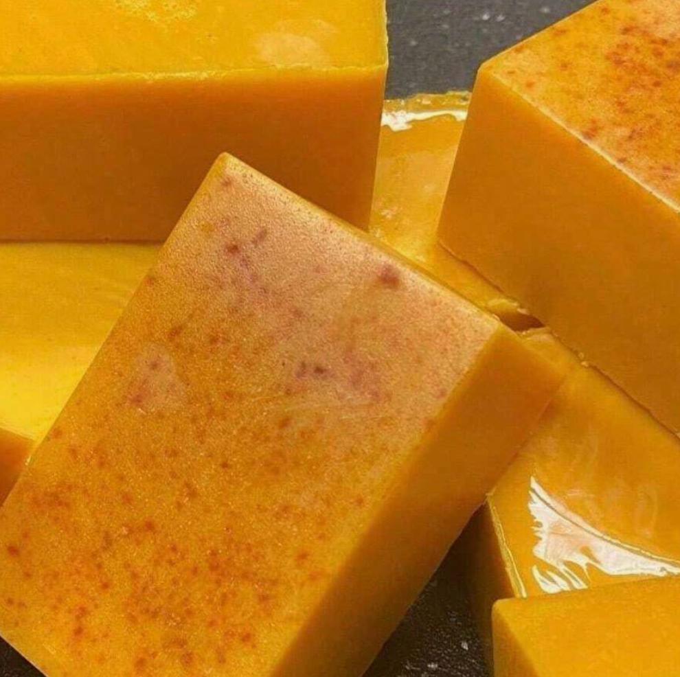 1/2/3/4PC Lemon Turmeric Kojic Soap, Turmeric Soap Bar, Natural Gentle Cleanser Face And Body, Natural Turmeric Handmade Soap Men, Women