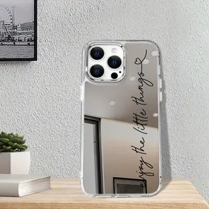 Adorable Fashion Mirror Design Phone Case Compatible with Iphone Models 11 Through 16, Including Pro And Maxx Series, Featuring a Dual-Purpose Mirror for Makeup.