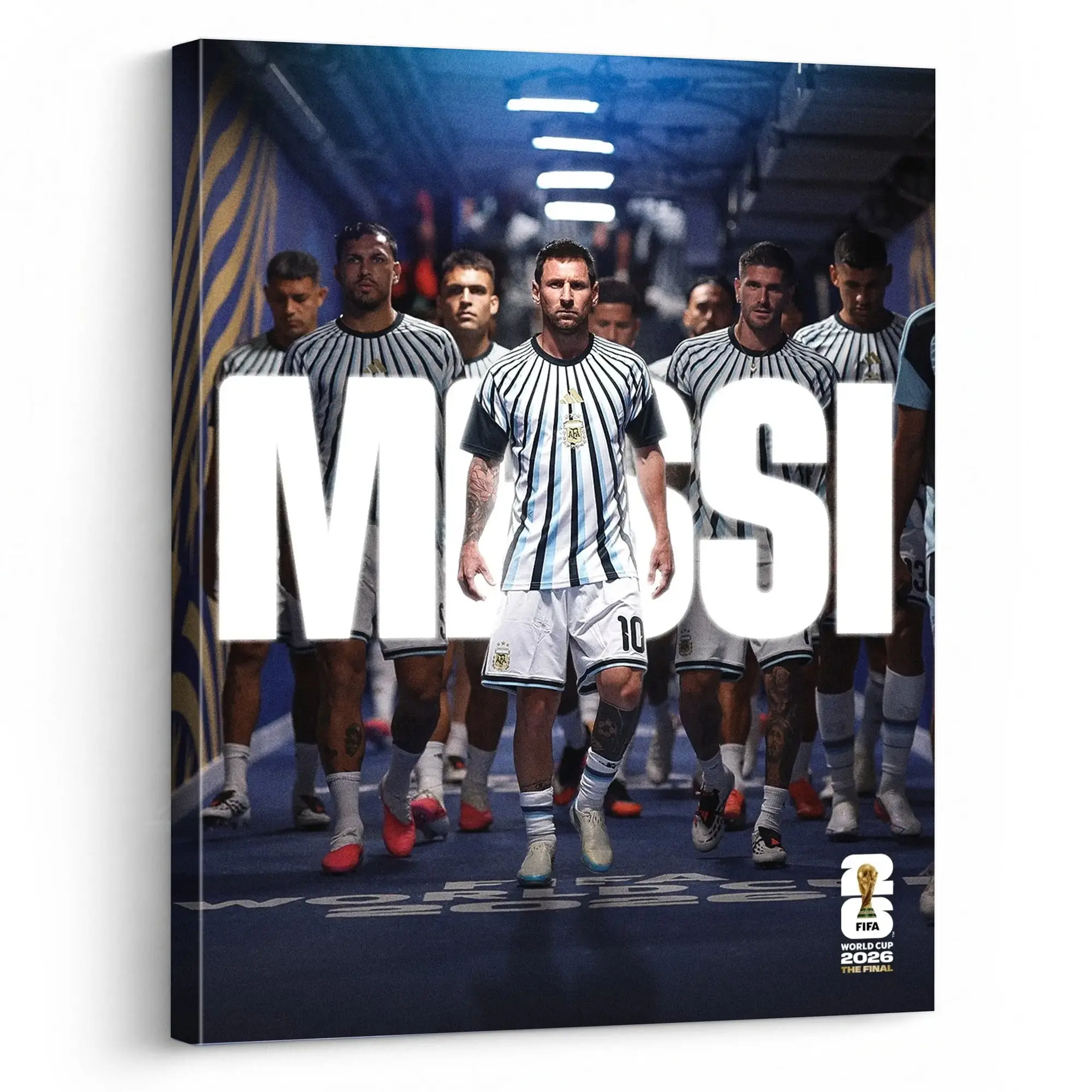 Argentina Team Entrance Canvas Wall Art – Soccer Tunnel Print