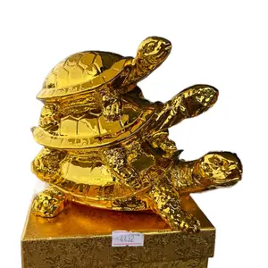 Gold Turtle Statues for Home Decor and Gifts
