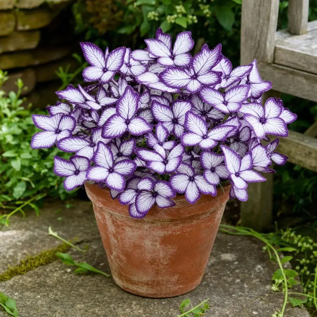 Butterfly Hosta Flower Seeds, High Sprout Rate Dwarf Variety with Compact Growth Habit, Easy to Move for Planters, Garden Soil, Balcony Decorative Landscape