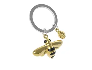 Metalmorphose 3D HONEY BEE KEYCHAIN