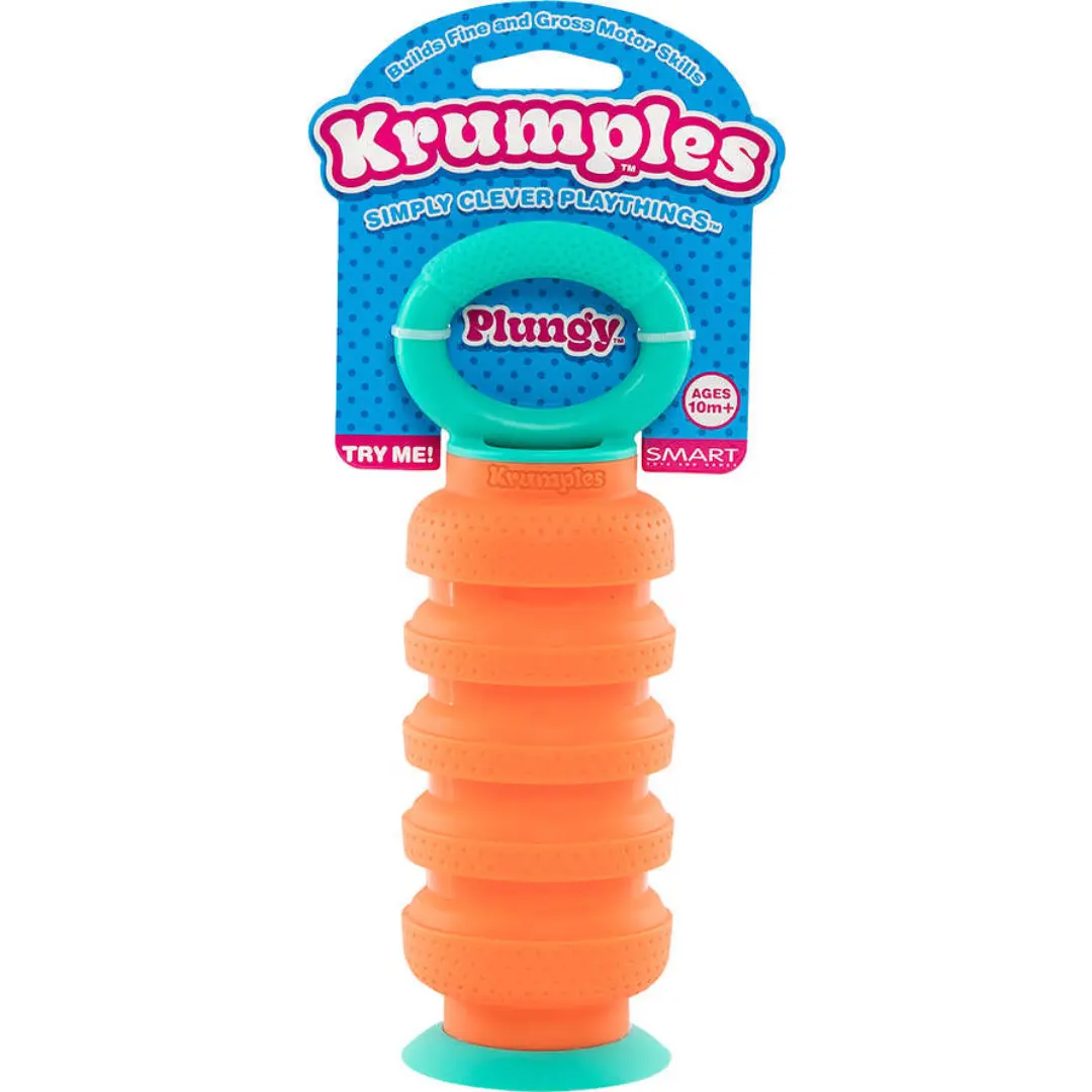 Krumples Plungy fidget toy (Orange)