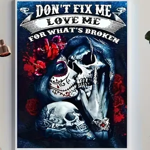 Adult Diamond Painting Kit 20x30cm, Full Diamond Point Design, Home Wall Decor Gift, Includes Skull Diamond Art Set