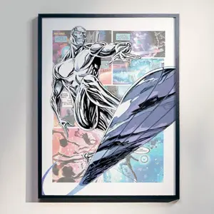 Silver Surfer Superhero Poster Printable Comic Art
