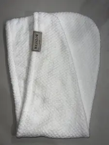 Super Absorbent Quick Dry White Microfiber Hair Towel