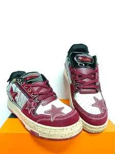 Men's Trendy Retro Sneakers, Street Fashion Style, Pentagram Design, Softwood Buckle Straps, Perfect for Casual & Daily Wear, Stylish Sneaker