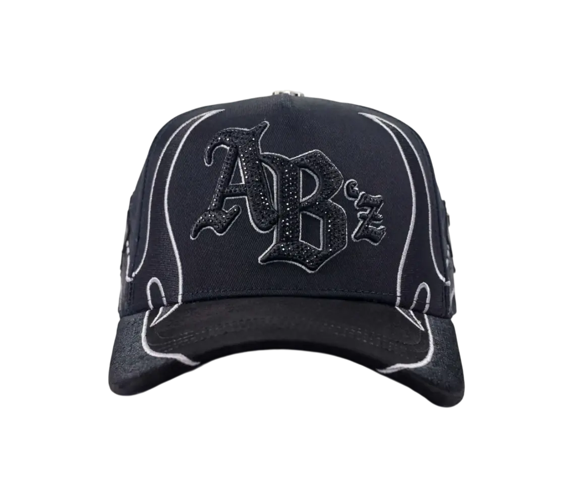 BAEZ AB'z Total Black SNAPBACK HAT BZABZCRYS BLK