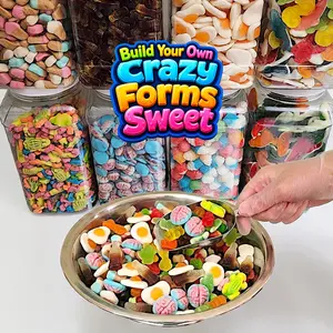 Build Your Own Crazy Forms Gummy Mix Sweet Candy ( NOT SOUR) Cupcakes, Dinosaurs, Brains, Eggs, Gators, Ice Cream (Select up to 5 )