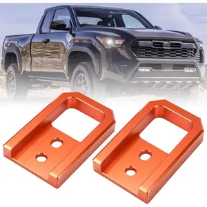 Tow Hooks Fit for Tacoma 2024-2026/4Runner 2025-2026/Land Cruiser 250 2024-2025, Accessories Front Car Tow Hooks Compatible with Toyota Tacoma/4Runner,Direct Bolt-on Replacement(Orange)