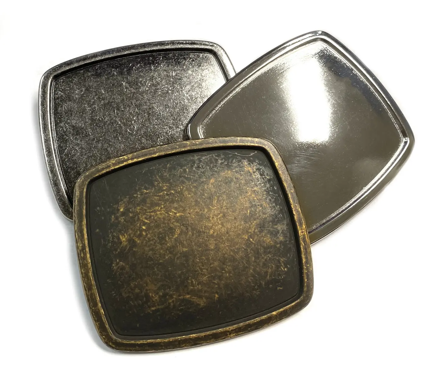 Rectangular Belt Buckle Blank 1.5" (38mm) – Plain Metal Buckle for DIY Leather Craft & Replacement Strap