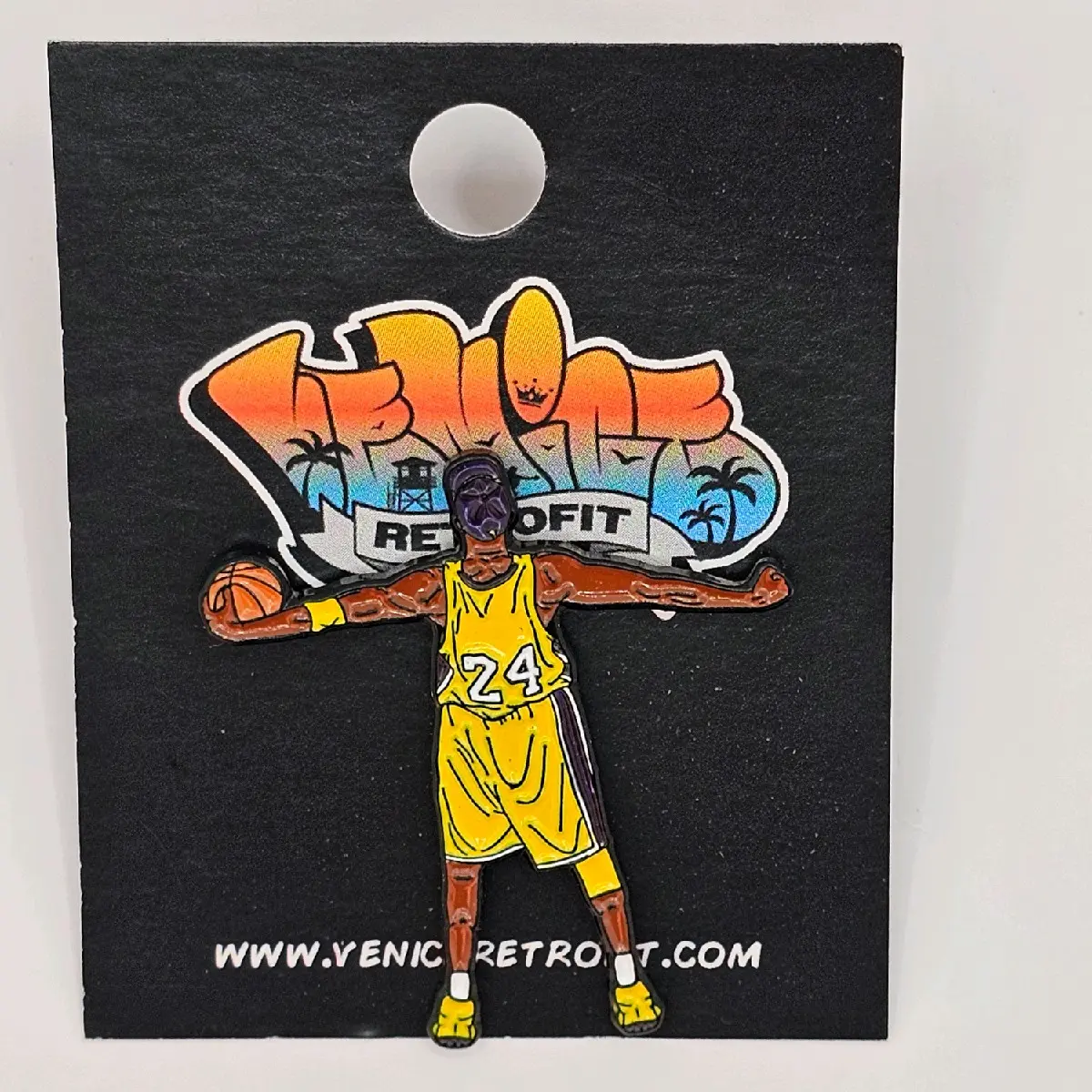 Kobe Bryant #24 Metal Hat Pin - Fashion Accessory for Clothes