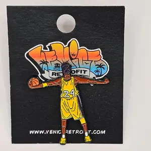 Kobe Bryant #24 Metal Hat Pin - Fashion Accessory for Clothes