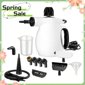 Pressurized Handheld 12pcs Multi-Purpose Natural Deep Cleaning Steamer, Steam Cleaner,Portable Steamer for Cleaning Home, Grout, Kitchen, Car, Window,