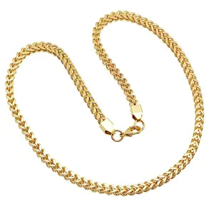 SteelTime 18K Gold Plated, Two-Tone, or Silver Franco Chain & Link Necklace