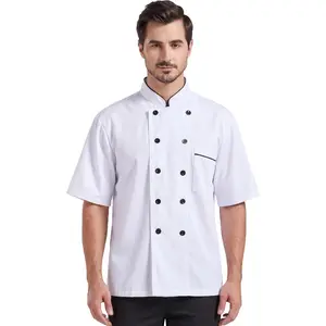 Unisex Chef Coat Kitchen Short/Long Sleeve Chef Jacket for Men and Women CFM0001