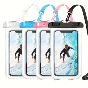Lamicall Waterproof Phone Case, 1/2 Piece Set, Compatible with iPhone 17/16/15/14/13 Pro Max, Galaxy S24/s25 Ultra, Xiaomi Redmi, 4-7 Inch Phones, Accessories