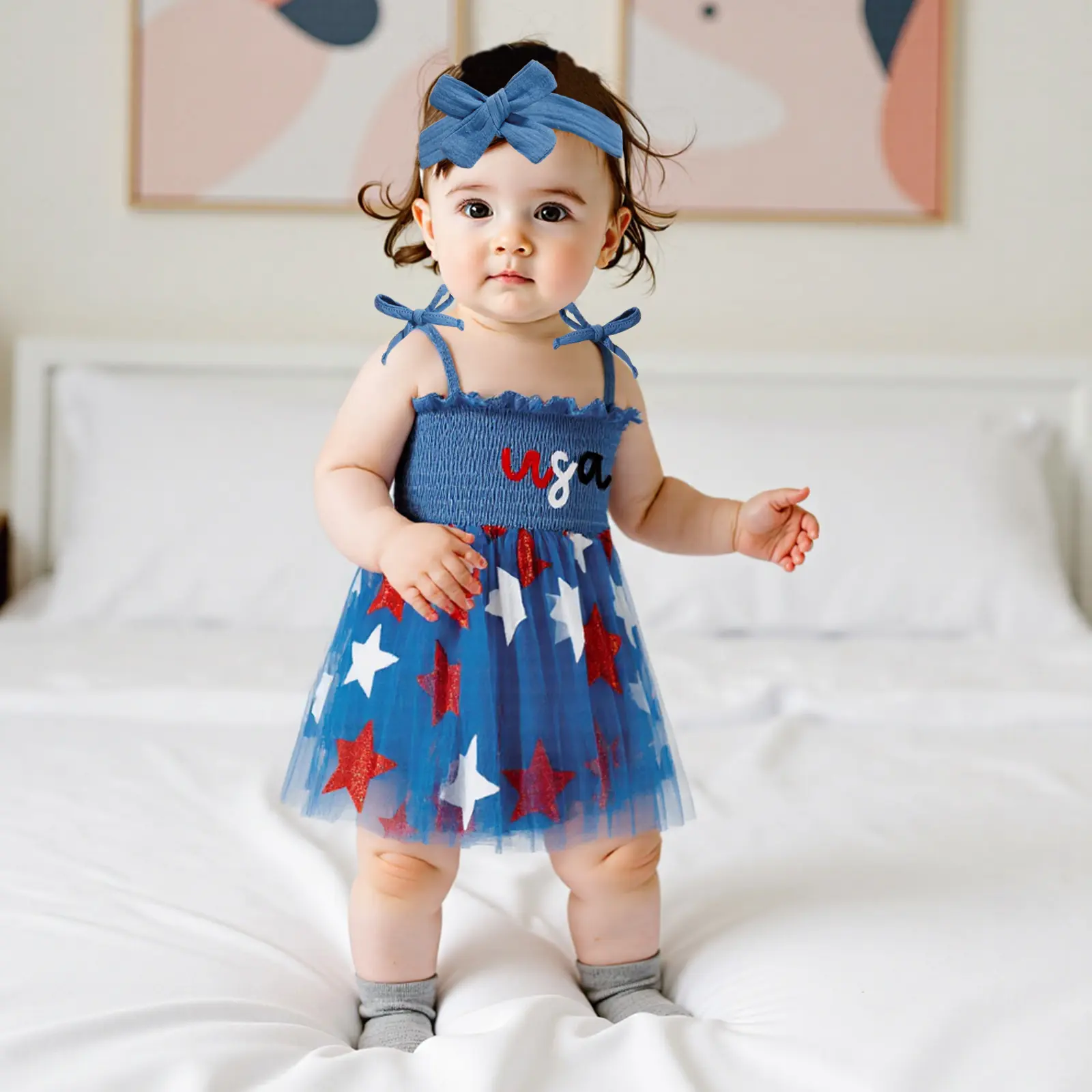 fourth of july infant dresses 3-6 Month Patriotic Baby Dress, 4th July, of Outfit, Red White and Blue, Baby Girl Dress, Memorial, Independence Day Dress Each top is professionally pressed with a commercial grade heat press 4th of July Family Matching