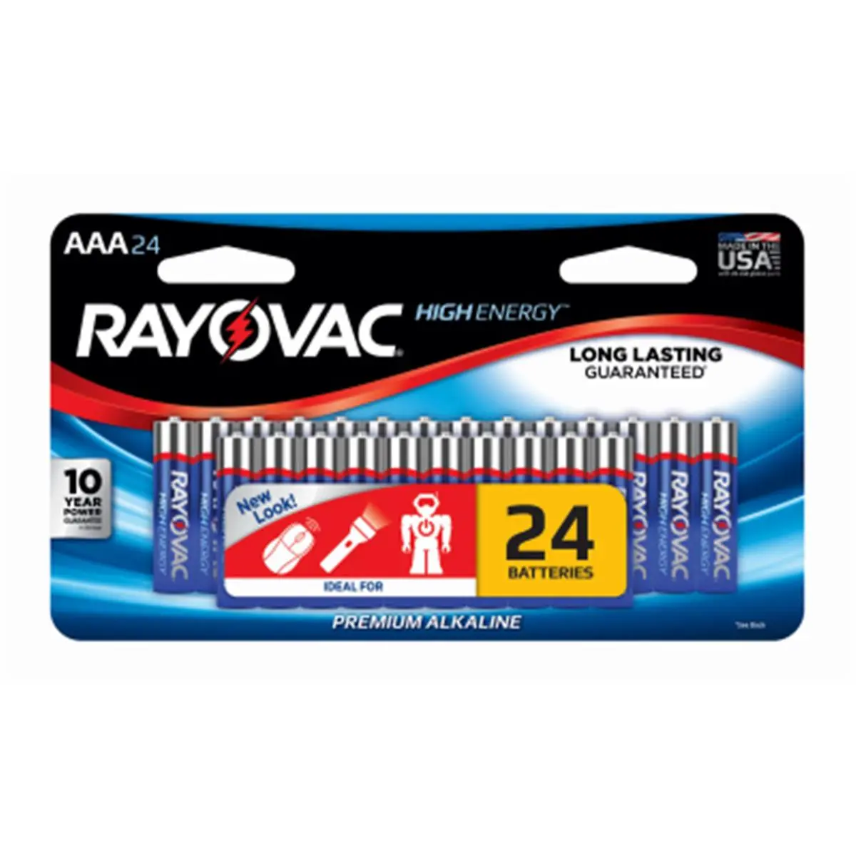 212 MAIN Spectrum-Rayovac AAA Alkaline Batteries - Pack of 24, High Capacity, Long Lasting, Mercury-Free, for Sports & Outdoor Cycling Gadgets, Electronic Leisure Equipment, High Capacity Battery, Long Lasting Battery