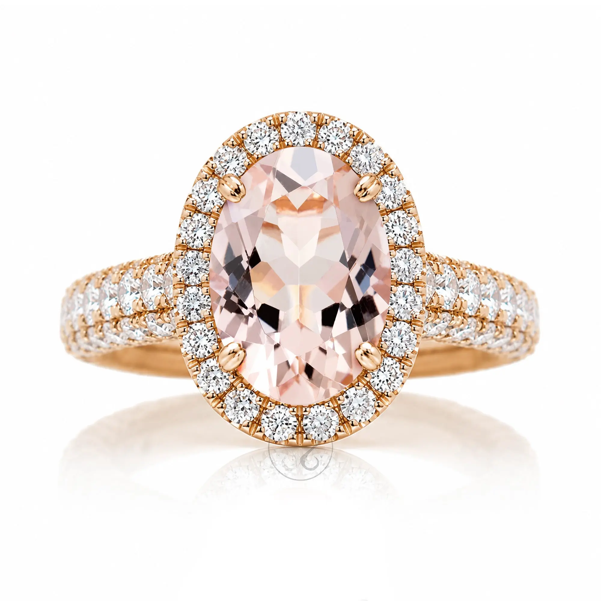 The Tamara Oval Morganite Ring