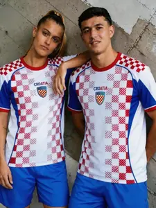 2026 World Cup Croatia Football Jersey, Unisex Youth Comfortable Round Neck T-Shirt, Outdoor Sports Wear, All Season Wear, Perfect Gift for Fans, Workout Sportswear
