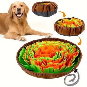 Washable Felt Pet Sniffing Pad Foldable Dog Slow Feeding Mat
