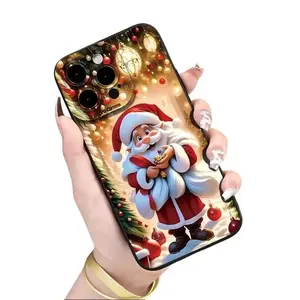 New Christmas Theme Santa Claus TPU Phone Case for iPhone 17 Air/17/16e/7/8/XR/XS/X/11/12/13/14/15/16/Pro/Pro Max/Plus Shockproof Full Protection Creative Hot-Selling UV Printed Case
