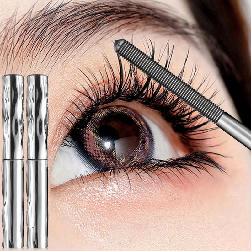 Two-pack of tube mascara, for volumizing, lengthening, and curling lashes. The precise tube design creates a natural, full look. Suitable for parties, music festivals (black), party makeup, and holiday makeup. Provides a volumizing effect.