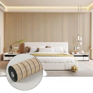 3D Wood Grain Wall Panel, Self-Adhesive Thick Foam Wallpaper, Textured Design, Easy to Clean and Install, Home Decoration