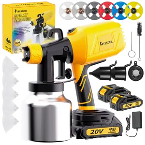 Wireless Sprayer, Wireless high-Pressure Spray Gun, Battery-Powered Sprayer, Equipped with Adjustable-Flow nozzles, Easy to Clean, Suitable for Home Decoration