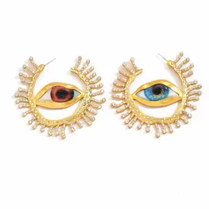 kaamra Evil Eye shape Earrings Female Ethnic