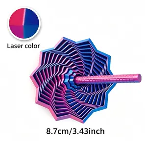 Star-Shaped 3D Printed Fidget Spinner, Stress Relief Toy, Gradient Colorful, Enhanced Sensory Experience, Unique Design, Perfect Gift Choice