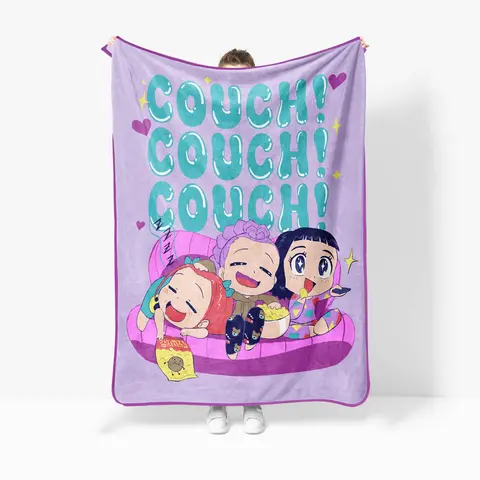 Jay Franco Netflix KPop Demon Hunters Official Licensed Plush Fleece Throw Blanket - Ultra Soft, Chibi Cartoon Figure Design, Bold Fandom Art Elevates Room Style, Home Decor for Bed, Couch