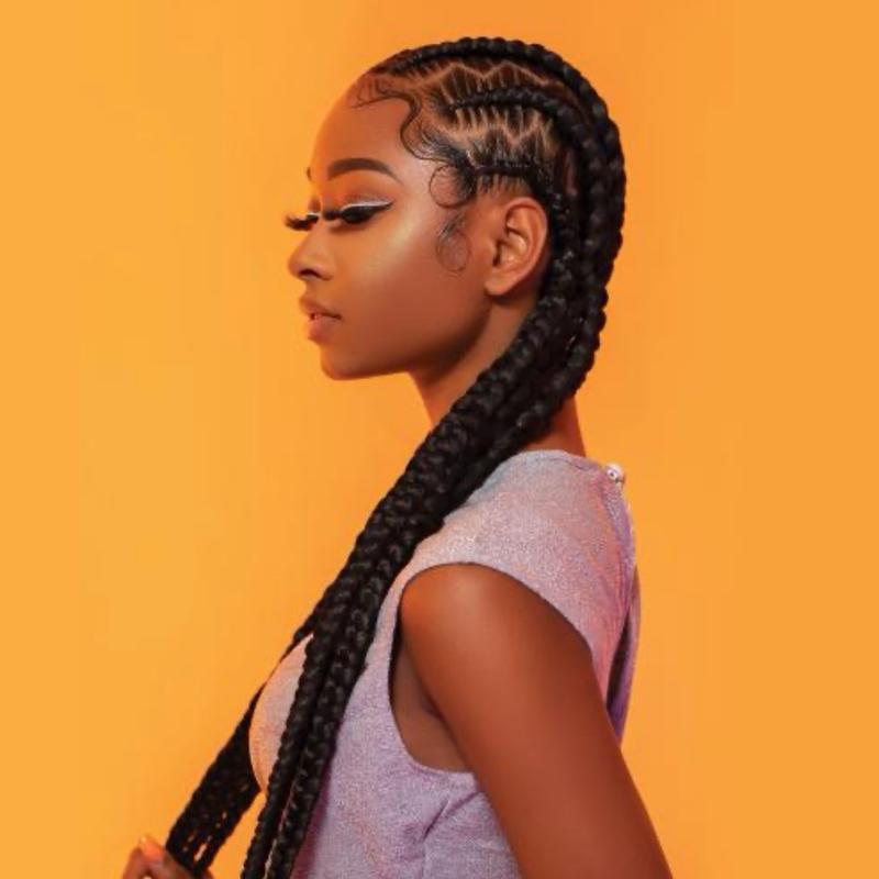 Sensationnel X-Pression 4X Pre-Stretched Braid 38" African Collection - Synthetic Braiding Hair, Flame Retardant, Hot Water Set, 4X Multi-Pack