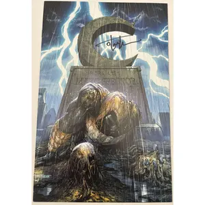 Signed by Tyler Kirkham Comicbook, Moon Knight #30 Unknown Comics Exclusive Virgin Variant [In Stock]