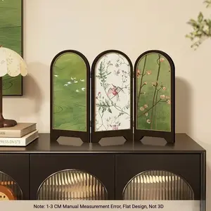 Vintage French Style Desktop Screen Decor, Retro Home Decor for Living Room, TV Stand or Console Table Accent