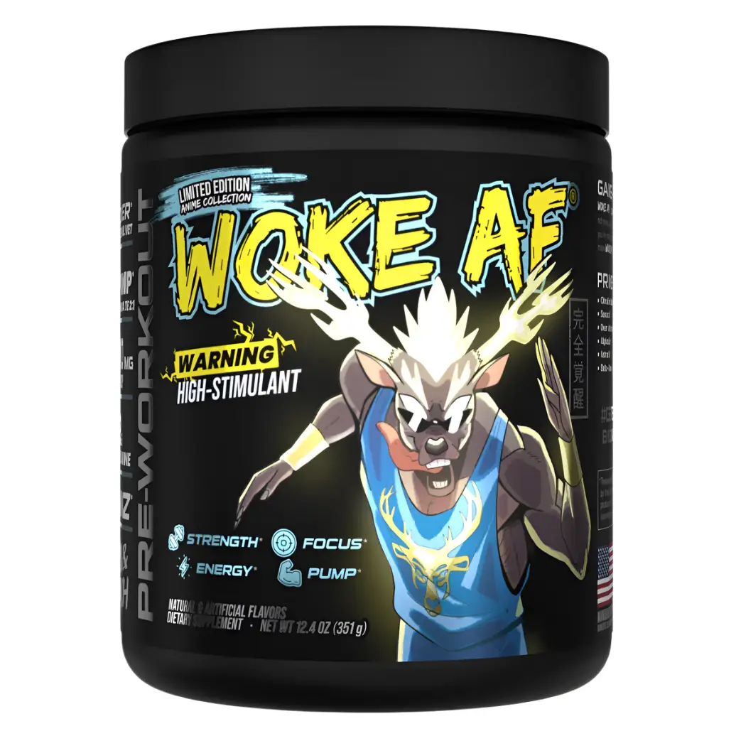 Bucked Up Pre Workout WOKE AF - Effective Pre Workout Supplement for Improved Energy and Focus Healthcare Fitness preworkout dry Dietary Edible