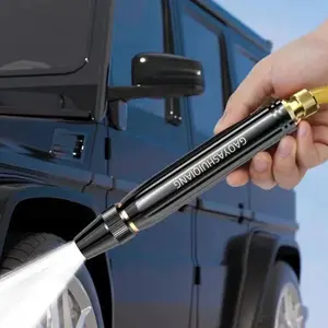 Car Wash Water Garden Hose Sprayer,Metal Heavy Duty High Pressure Water Hose Anti-Leakage Hose Nozzle with 3 Adjustable Spray Modes for Garden Watering & Car Pet Washing Rinsing Floor