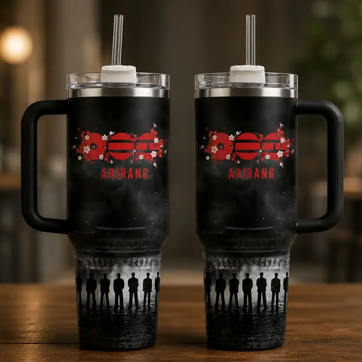 Arirang World Tour Custom Tumbler 40 oz 30 oz Tumbler With Handle