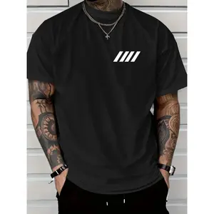 Men's Graphic Print Round Neck T-Shirt - Short-Sleeve, Loose Fit Menswear Streetwear Top, Regular Fit Athletic Casual Summer Daily Wear Tee Clothes Graphic tees Merch for men Streetwear Summer outfits